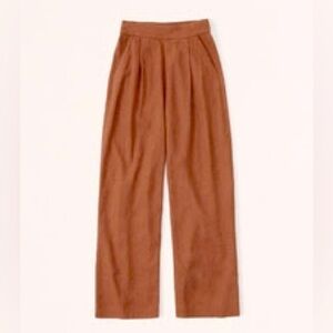 Abercrombie Linen-Blend Pull-On Wide Leg Pants (small)